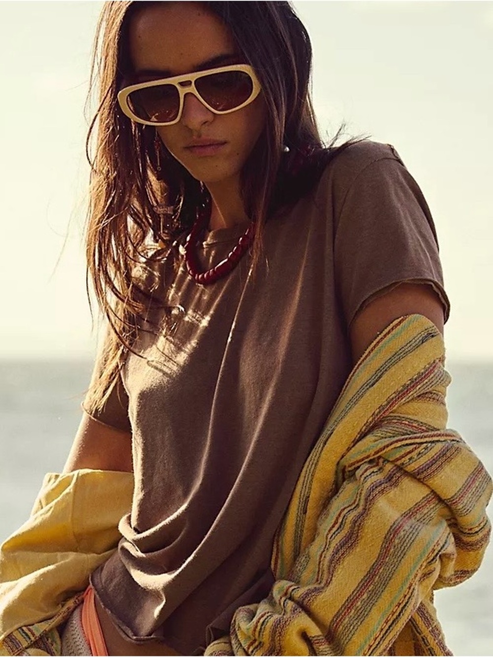 NWT Free people Ricardo Oversized Aviator Sunglasses